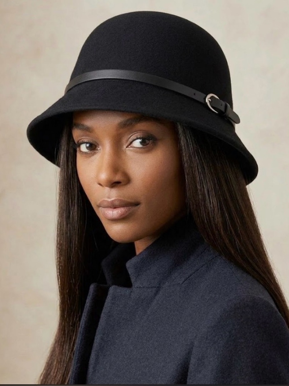 Liz Claiborne 1920s Vintage Look Cloche Wool Hat